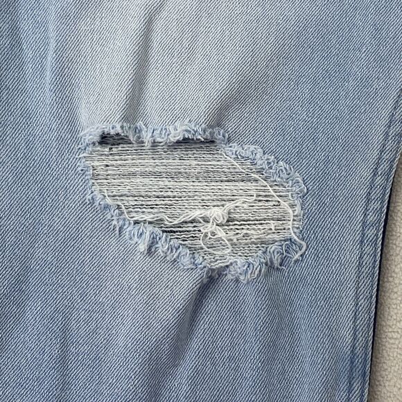 Hollister Jeans Womens 27 Two Tone Distressed High Rise 90s Y2K Denim - Picture 15 of 16